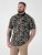 D555 Palmer Leaf Printed Jacquard Collar & Cuff Chest Pocket Polo Black - Polo marškinėliai - Polo marškinėliai - 2XL-8XL