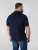 D555 Barret Interlock Jacquard Collar & Cuffs Polo Navy - Polo marškinėliai - Polo marškinėliai - 2XL-8XL