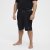North Latitude Pyjama Shorts Black - Pižama/Loungewear - Didelių Dydžių Vyriškos Pižamos