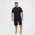 North Latitude Pyjama Shorts Black - Pižama/Loungewear - Didelių Dydžių Vyriškos Pižamos