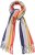 Ulla Popken Ombre Rainbow Stripe Scarf Night Blue - Aksesuarai - 
