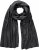Ulla Popken Virgin Wool Cashmere Mix Scarf Black - Aksesuarai - 