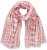 Ulla Popken Striped Statement Scarf Neon Red - Aksesuarai - 