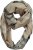 Ulla Popken Plaid Infinity Scarf Brown - Aksesuarai - 