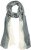 Ulla Popken Two Tone Scarf Grey - Aksesuarai - 