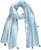 Ulla Popken Greek Stripe Tasseled Scarf Blue - Aksesuarai - 
