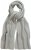 Ulla Popken Garter Stitch Knit Scarf Light Grey Melange - Aksesuarai - 
