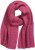 Ulla Popken Garter Stitch Knit Scarf Pink - Aksesuarai - 