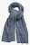 Ulla Popken Heather Knit Wool Blend Scarf Navy - Aksesuarai - 