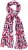 Ulla Popken Geometric Print Scarf Dark Red - Aksesuarai - 