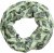Ulla Popken Leaf Print Infinity Scarf Pistachio - Aksesuarai - 
