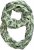 Ulla Popken Leaf Print Infinity Scarf Pistachio - Aksesuarai - 