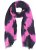 Ulla Popken Two Tone Fringed Hem Scarf Bold Pink - Aksesuarai - 