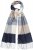 Ulla Popken Checked Fringed Hem Scarf Dark Putty - Aksesuarai - 