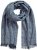 Ulla Popken Fringed Hem Knit Scarf Deep Aqua - Aksesuarai - 
