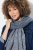 Ulla Popken Fringed Hem Knit Scarf Deep Aqua - Aksesuarai - Moteriški šalikai