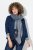 Ulla Popken Fringed Hem Knit Scarf Deep Aqua - Aksesuarai - Moteriški šalikai