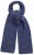 Ulla Popken Marled Mix Yarn Wool Blend Scarf Deep Aqua - Aksesuarai - 