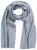 Ulla Popken Ribbed Knit Scarf Light Grey Melange - Aksesuarai - 
