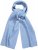 Ulla Popken Ribbed Knit Scarf Blue - Aksesuarai - 