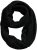 Ulla Popken Knit Infinity Scarf Black - Aksesuarai - 