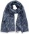 Ulla Popken Smyle Reversible Scarf Navy - Aksesuarai - 