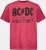 JP1880 AC/DC World Tour Graphic Comfort Fit Band T-Shirt Dark Red - Marškinėliai - Marškinėliai - 2XL-14XL