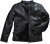 JP1880 Classic Biker Style Leather Jacket Black - Didelės vyriškos striukės - Didelės vyriškos striukės