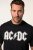 JP1880 AC/DC Classic Logo Band T-Shirt Black - Marškinėliai - Marškinėliai - 2XL-14XL