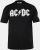 JP1880 AC/DC Classic Logo Band T-Shirt Black - Marškinėliai - Marškinėliai - 2XL-14XL