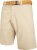 Kam Jeans 3402 Belted Dobby Weave Stretch Chino Shorts Beige - Šortai - Šortai - W40-W60