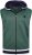 Kam Jeans TS005 Retro Tracky Set (Shorts/Sleeveless Hoodie) Racing Green - Treningai - "Didelių dydžių sportiniai kostiumai vyrams "