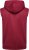 Kam Jeans TS006 Retro Pannelled Tracky Set (Shorts/Sleeveless Hoodie) Red - Treningai - "Didelių dydžių sportiniai kostiumai vyrams "