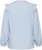 Kaffe Curve Lenia Flounce Shirt Powder Blue Stripe - Laisvi marškinėliai - 