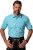 JP1880 Shirt Traditional Short Sleeve Turquoise - Marškiniai - Marškiniai - 2XL-8XL
