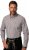 JP1880 Long Sleeve Check Print Traditional Shirt Brown - Marškiniai - Marškiniai - 2XL-8XL