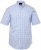 JP1880 Shirt Traditional Short Sleeve Checked Light Blue - Marškiniai - Marškiniai - 2XL-8XL