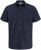 Jack & Jones Henry Slub Short Sleeve Navy - Marškiniai - Marškiniai - 2XL-8XL