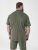 D555 Connor Stretch Cuban Collar Reosrt Short Sleeve Shirt Khaki - Marškiniai - Marškiniai - 2XL-8XL