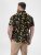 D555 Gordon Hawaiian AOP Cuvan Collar Resort Short Sleeve Black - Marškiniai - Marškiniai - 2XL-8XL