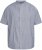North Latitude 61164 Dryžuoti Marškiniai su Mao Apykakle Pilka - Marškiniai - Marškiniai - 2XL-8XL