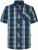 Kam Jeans 6380 Casual Checked Short Sleeve Shirt Navy - Marškiniai trumpomis rankovėmis - Marškiniai trumpomis rankovėmis