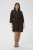Kaffe Curve Mille Short Shirt Dress Black Coffee Brown - Mini suknelės - 