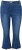 Ulla Popken Cropped Flared Eyelet Jeans Denim Blue - Džinsai & Kelnės Didelėse Dydžiuose – Plus Size - 