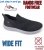 D555 Huddersfield Kingsize Hands Free Slip On with Knitted Top Shoes Black - Sportbačiai - 