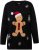 Ulla Popken Gingerbread Man Christmas Sweater Black - Megztiniai ir džemperiai - 