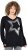 Ulla Popken Sequined Star Rolled Edge Sweater Black - Megztiniai ir džemperiai - 