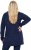 Ulla Popken Space Yarn Oversized Turtleneck Sweater Blue - Megztiniai ir džemperiai - 