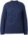 Ulla Popken Textured Glitter Embroidery Oversized Sweater Ink Blue - Megztiniai ir džemperiai - 