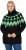Ulla Popken Neon Alpine Pattern Long Sleeve Turtleneck Sweater Apple Green - Megztiniai ir džemperiai - 